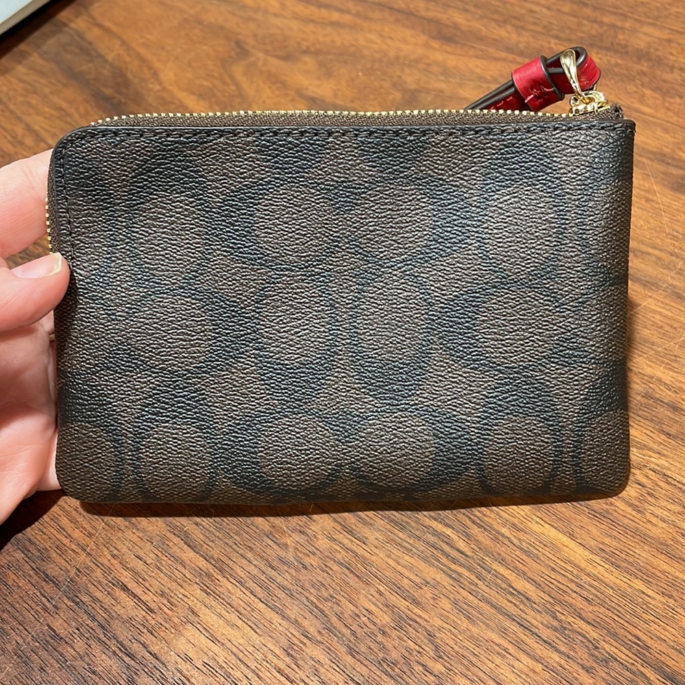 Coach Corner Zip Wristlet - Picture 3 of 5